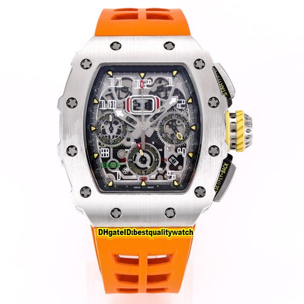 6 color kv top версия rm 11-03rg титан металлический корпус skeleton big date циферблат flyback хронограф 7750 автоматическая мужские часы r, Slivery;brown
6 color kv top версия rm 11-03rg титан металлический корпус skeleton big date циферблат flyback хронограф 7750 автоматическая мужские часы r, Slivery;brown