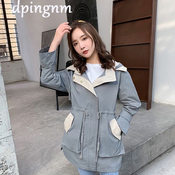 plus size trench coat women korean fashion adjustable waist outwear 2020 spring autumn lady casual loose hooded windbreaker, Black
plus size trench coat women korean fashion adjustable waist outwear 2020 spring autumn lady casual loose hooded windbreaker, Black