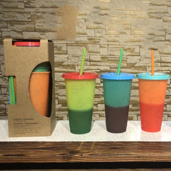 710ml color change mug plastic reusable drinking tumblers with lid and straw pp candy color 2020 eco-friendly magic bottle cups mug e31601
710ml color change mug plastic reusable drinking tumblers with lid and straw pp candy color 2020 eco-friendly magic bottle cups mug e31601
