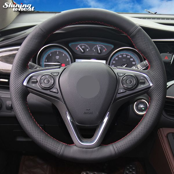 shining wheat hand-stitched black leather car steering wheel cover for envision 2014-2015
shining wheat hand-stitched black leather car steering wheel cover for envision 2014-2015