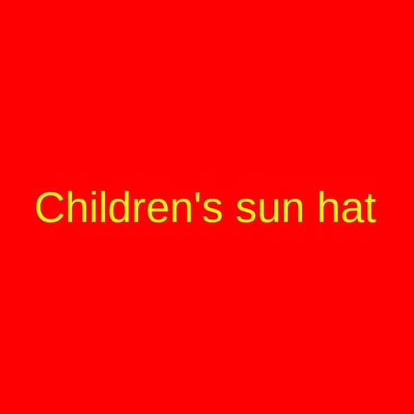 children's children's sun sun hat hat, Yellow