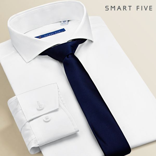 smart five dress shirt men regular fit solid business white blue camiseta hombre long sleeve mens white shirt summer, White;black
smart five dress shirt men regular fit solid business white blue camiseta hombre long sleeve mens white shirt summer, White;black