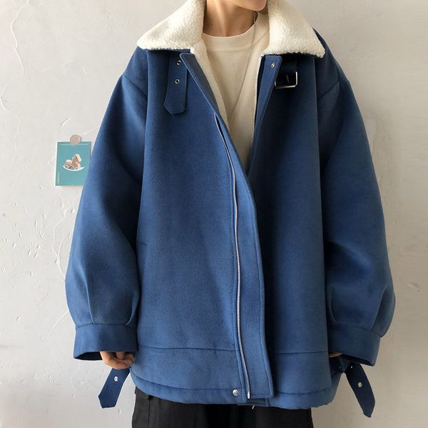 winter lamb fur jacket men's warm fashion solid color casual lapel short coat men streetwear loose cotton jackets male clothes, Black
winter lamb fur jacket men's warm fashion solid color casual lapel short coat men streetwear loose cotton jackets male clothes, Black