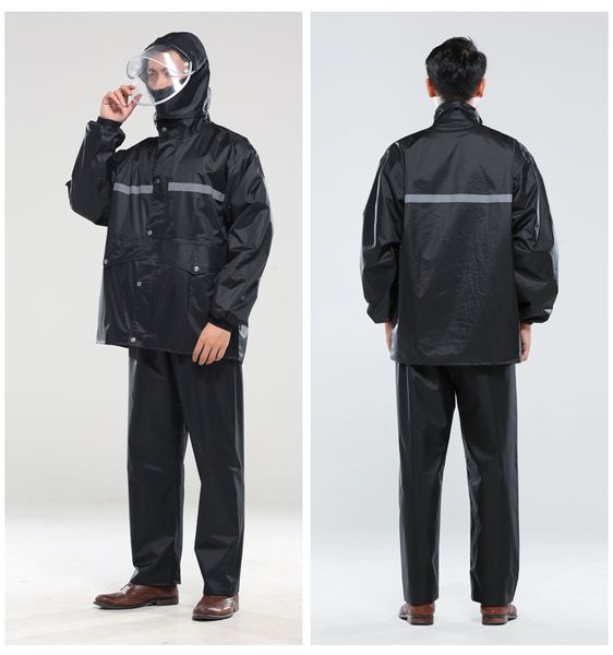 waterproof scooter raincoat pants set outdoors men raincoat thick waterproof impermeable chubasquero hombre rain gear jj60yy
waterproof scooter raincoat pants set outdoors men raincoat thick waterproof impermeable chubasquero hombre rain gear jj60yy