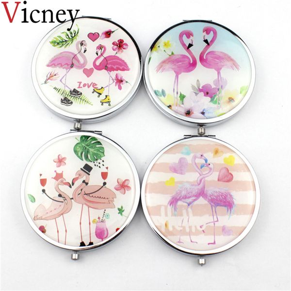 vicney 1pc portable pocket makeup mirror love flamingo four types mini ladies girl pocket cosmetic mirror magnifier double-side
vicney 1pc portable pocket makeup mirror love flamingo four types mini ladies girl pocket cosmetic mirror magnifier double-side