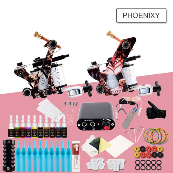 starter tattoo machine set 6/10/20 color immortal ink power supply needles permanent make up professional tattoo kit
starter tattoo machine set 6/10/20 color immortal ink power supply needles permanent make up professional tattoo kit