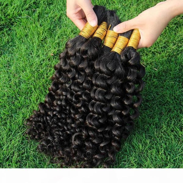 curly human hair bulks no weft brazilian kinky curly hair extensions in bulk for braiding no attachment 3 bundles, Black
curly human hair bulks no weft brazilian kinky curly hair extensions in bulk for braiding no attachment 3 bundles, Black