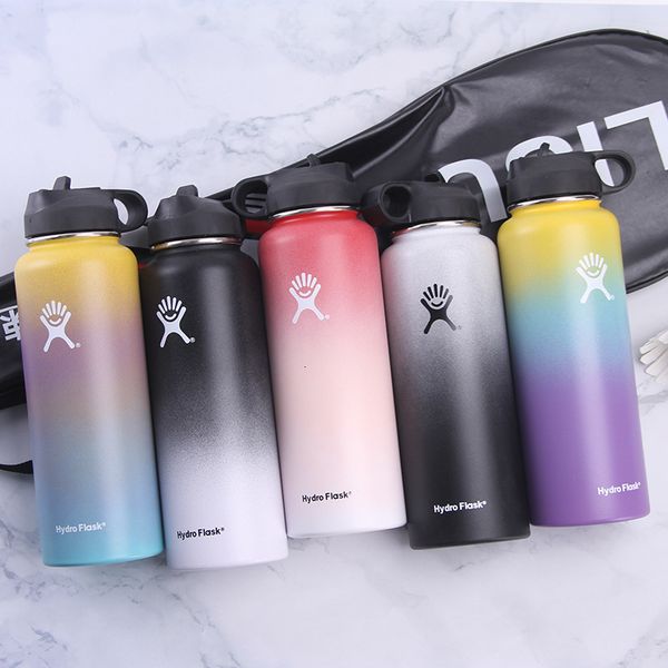 

hydroflask бутылка для воды 32 унций 18 унций гидро фляга 40oz дропшиппинг hyrdoflask ботелла де агуа де асеро inoxidable гурд инокс y200330