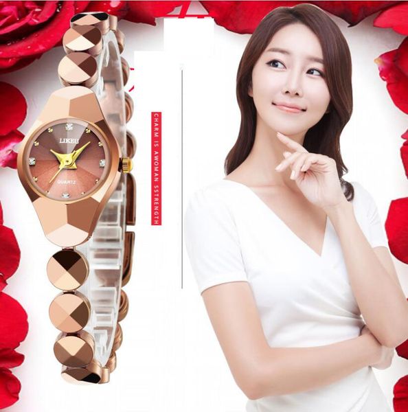 fashionable waterproof quartz watch female student bracelet watch korean version brief tungsten steel female watch, Slivery;brown
fashionable waterproof quartz watch female student bracelet watch korean version brief tungsten steel female watch, Slivery;brown