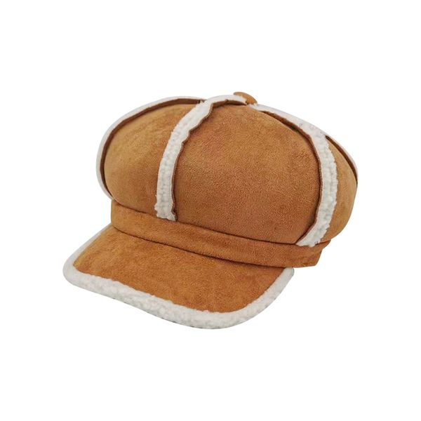 new warm suede newsboy cap beret vintage beret solid winter orange color hats for women octagonal caps female, Blue;gray
new warm suede newsboy cap beret vintage beret solid winter orange color hats for women octagonal caps female, Blue;gray