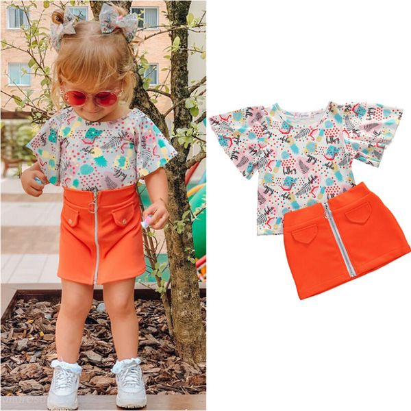 2020 cartoon flamingo baby clothes 2pcs petal sleeve t-shirt + zipper a-line skirt fashion outdoor toddler kid girl suit, White
2020 cartoon flamingo baby clothes 2pcs petal sleeve t-shirt + zipper a-line skirt fashion outdoor toddler kid girl suit, White