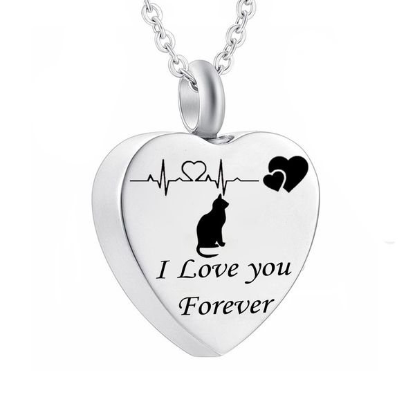 stainless steel heart necklace memorial jewelry cremation urn ashes pet cat pendant keepsake memorial pendant, Silver
stainless steel heart necklace memorial jewelry cremation urn ashes pet cat pendant keepsake memorial pendant, Silver