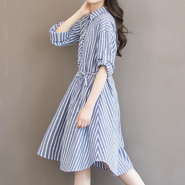 cover-ups 2021 summer women's waist beach dresses loose blue stripe tunic student casual short-sleeved waistline simple vestidos
cover-ups 2021 summer women's waist beach dresses loose blue stripe tunic student casual short-sleeved waistline simple vestidos