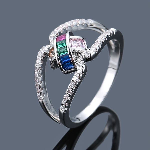 rainbow ring personalized cross ring micro inlaid zirconia color jewelry banquet wedding custom women jewelry accessories, Golden;silver
rainbow ring personalized cross ring micro inlaid zirconia color jewelry banquet wedding custom women jewelry accessories, Golden;silver
