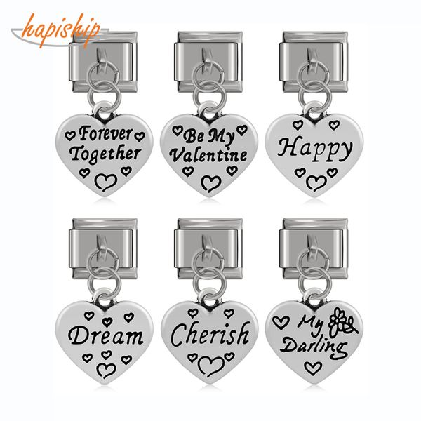 hapiship italian charm stainless steel heart hope love wish happy dreram original daisy fit 9mm bracelet jewelry making dj183, Bronze;silver
hapiship italian charm stainless steel heart hope love wish happy dreram original daisy fit 9mm bracelet jewelry making dj183, Bronze;silver