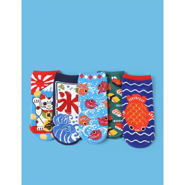 creative illustration cotton socks fortune cat cartoon trend boat socks comfortable and breathable cute boat socks, Black;white
creative illustration cotton socks fortune cat cartoon trend boat socks comfortable and breathable cute boat socks, Black;white