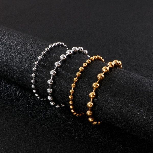 4/8mm 316l stainless steel bracelet round bead beans link chain bracelet for mens women jewelry silver gold bracelets bangles, Black
4/8mm 316l stainless steel bracelet round bead beans link chain bracelet for mens women jewelry silver gold bracelets bangles, Black