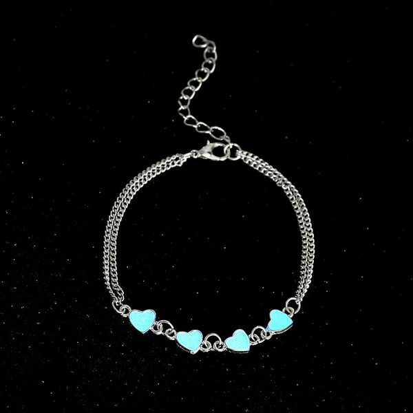 bohemia luminous heart pendant anklets pretty bracelet on the leg lover anklet fashion female foot jewelry party gift beach anklet, Red;blue
bohemia luminous heart pendant anklets pretty bracelet on the leg lover anklet fashion female foot jewelry party gift beach anklet, Red;blue