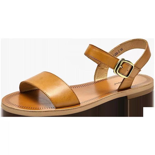 flat heel sandals fashion women casual comfortable shoes a word buckle summer genuine leather slippers beach sand, Black
flat heel sandals fashion women casual comfortable shoes a word buckle summer genuine leather slippers beach sand, Black