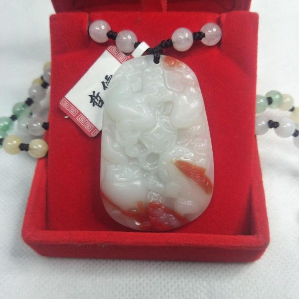 zheru jewelry pure natural chicken blood jade carving wealthy money beast pendant three-color jade bead necklace send certificat, Silver
zheru jewelry pure natural chicken blood jade carving wealthy money beast pendant three-color jade bead necklace send certificat, Silver