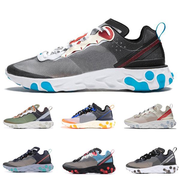 New Designer React Element 87 Mens Women Running Shoes Fashion Top Quality Fashion Black White NEPTUNE GREEN Blue Sports Outdoor Shoe
New Designer React Element 87 Mens Women Running Shoes Fashion Top Quality Fashion Black White NEPTUNE GREEN Blue Sports Outdoor Shoe
