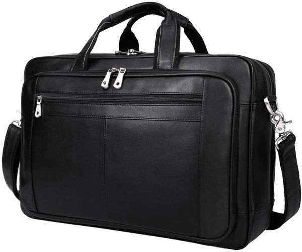 mens leather briefcase messenger bag, waterproof travel business duffle bags for men 17 inch lapbag
mens leather briefcase messenger bag, waterproof travel business duffle bags for men 17 inch lapbag