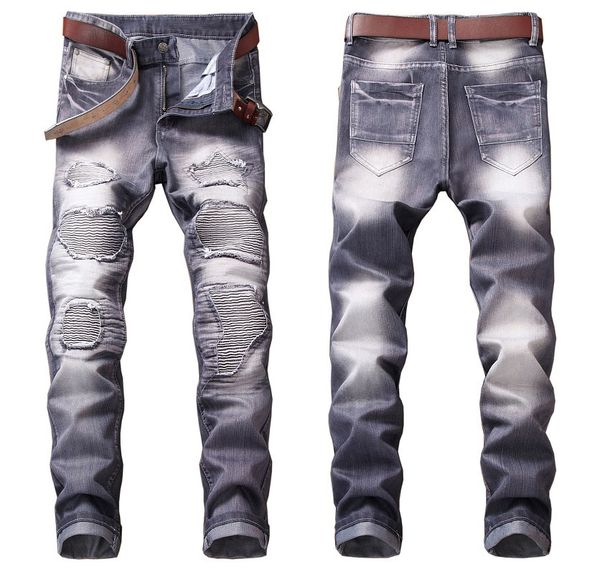 unique mens pleated panelled biker jeans fashion designer straight leg motocycle slim fit washed luxurr denim pants trousers jb605, Blue
unique mens pleated panelled biker jeans fashion designer straight leg motocycle slim fit washed luxurr denim pants trousers jb605, Blue