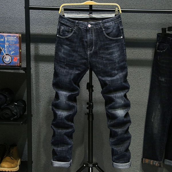 autumn new jeans men's straight slim casual pants men's large size cotton quality classic retro jeans size27-36, Blue
autumn new jeans men's straight slim casual pants men's large size cotton quality classic retro jeans size27-36, Blue