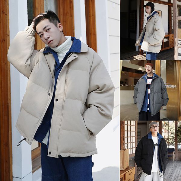 2019 winter men's waterproof parkas in warm snow jackets cowboy collar false two piece thickening cotton-padded clothes m-5xl, Black
2019 winter men's waterproof parkas in warm snow jackets cowboy collar false two piece thickening cotton-padded clothes m-5xl, Black