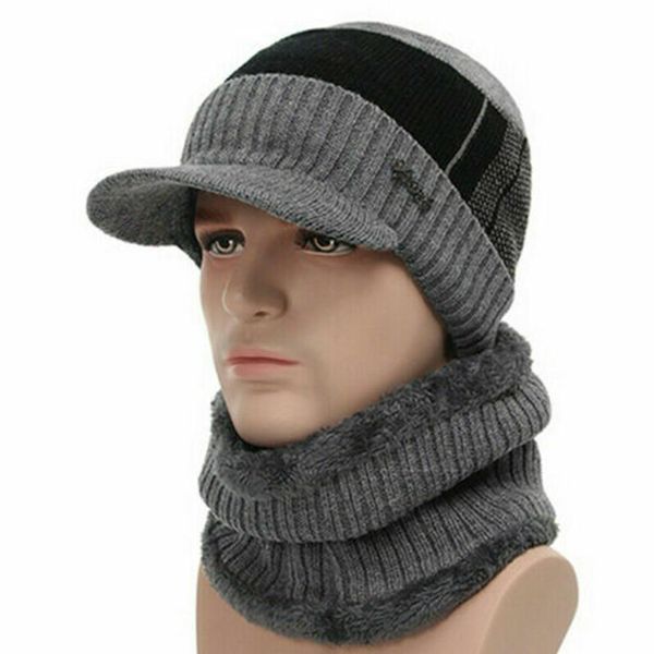 2019 warm winter hat fashion winter beanie hat for men beanie wool fur scarf cap thick visor knitted, Blue;gray
2019 warm winter hat fashion winter beanie hat for men beanie wool fur scarf cap thick visor knitted, Blue;gray