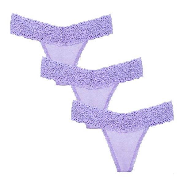 women's panties 3pcs light purple lace cotton thongs seamless g string lingerie underwear women plus stretchy tanga, Black;pink
women's panties 3pcs light purple lace cotton thongs seamless g string lingerie underwear women plus stretchy tanga, Black;pink