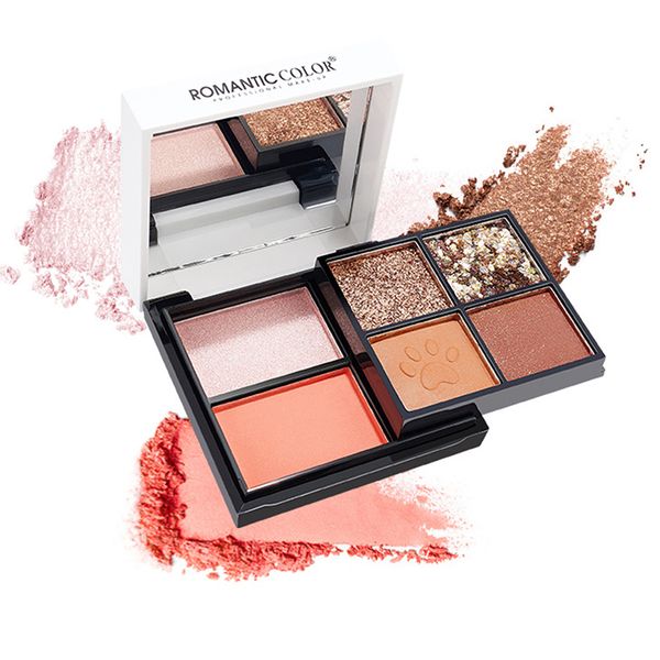 eyeshadow palette 4 colors eyeshadow+2 color blush glitter eye shadow double layer long lasting waterproof natural cosmetic
eyeshadow palette 4 colors eyeshadow+2 color blush glitter eye shadow double layer long lasting waterproof natural cosmetic