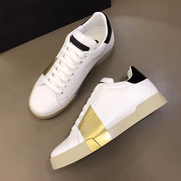 new designer women/men casual shoes white with black genuine leather flat bottom ing
new designer women/men casual shoes white with black genuine leather flat bottom ing