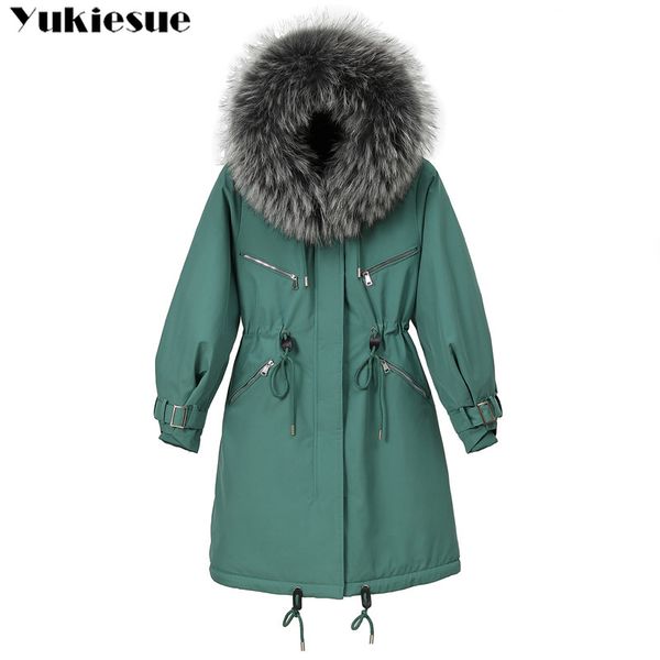 2019 women winter jacket with large fur hooded new arrival female long winter coat parkas with fur lining, Black
2019 women winter jacket with large fur hooded new arrival female long winter coat parkas with fur lining, Black
