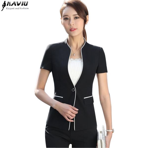 women's suits & blazers naviu summer clothes for women two piece set slim short sleeve blazer with trousers office ladies plus size wor, White;black
women's suits & blazers naviu summer clothes for women two piece set slim short sleeve blazer with trousers office ladies plus size wor, White;black