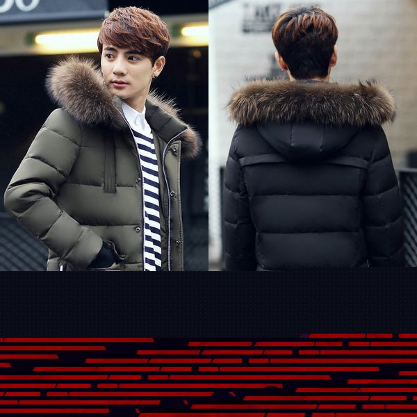 2019 fashion hooded winter coat men thick warm mens winter jacket windproof parka, Black
2019 fashion hooded winter coat men thick warm mens winter jacket windproof parka, Black
