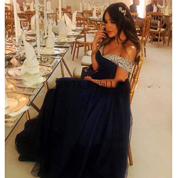 long prom dresses customize plus size beaded off the shoulder royal blue a-line tulle formal evening dress, Black
long prom dresses customize plus size beaded off the shoulder royal blue a-line tulle formal evening dress, Black