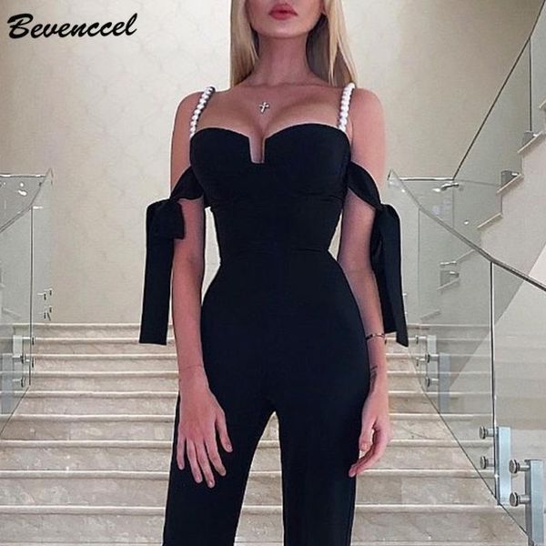 bevenccel 2020 new arrival black women bandage jumpsuit summer off shoulder beads straps bodycon women bodysuit romper, Black;white
bevenccel 2020 new arrival black women bandage jumpsuit summer off shoulder beads straps bodycon women bodysuit romper, Black;white