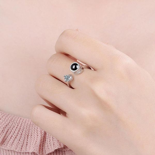 open size 925 sterling silver ring for women crystal round projection i love you rose gold rings girl jewelry anniversary gifts, Slivery;golden
open size 925 sterling silver ring for women crystal round projection i love you rose gold rings girl jewelry anniversary gifts, Slivery;golden