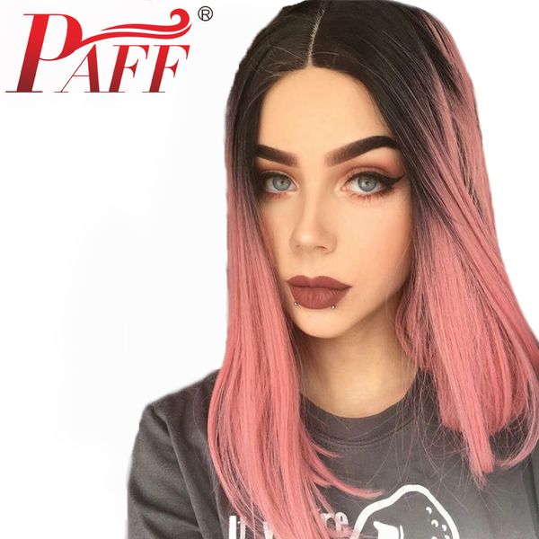 paff pink straight ombre lace front human hair wigs two tone color brazilian remy hair 13*3 lace wigs with baby hair, Black;brown
paff pink straight ombre lace front human hair wigs two tone color brazilian remy hair 13*3 lace wigs with baby hair, Black;brown