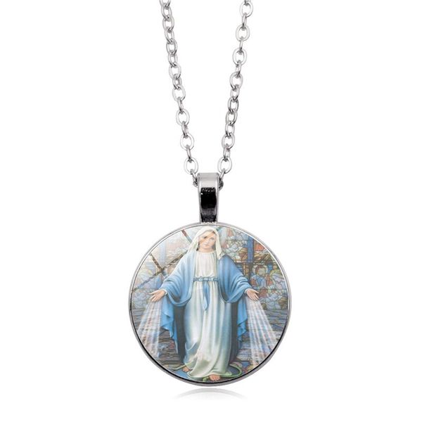 12pcs/lots new fashion virgin mary glass pendant necklace christian accessories retro sweater necklace 3 color, Silver
12pcs/lots new fashion virgin mary glass pendant necklace christian accessories retro sweater necklace 3 color, Silver