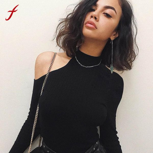 feitong vogue off shoulder t shirt women bodycon long sleeve cotton t-shirt ladies casual slim strapless streetwear, White
feitong vogue off shoulder t shirt women bodycon long sleeve cotton t-shirt ladies casual slim strapless streetwear, White