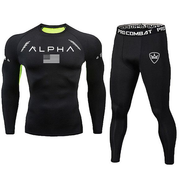 men running set sport compression t shirt pants suits jogging tracksuit male gym fitness training sportswear long sleeve legging, Black;blue
men running set sport compression t shirt pants suits jogging tracksuit male gym fitness training sportswear long sleeve legging, Black;blue