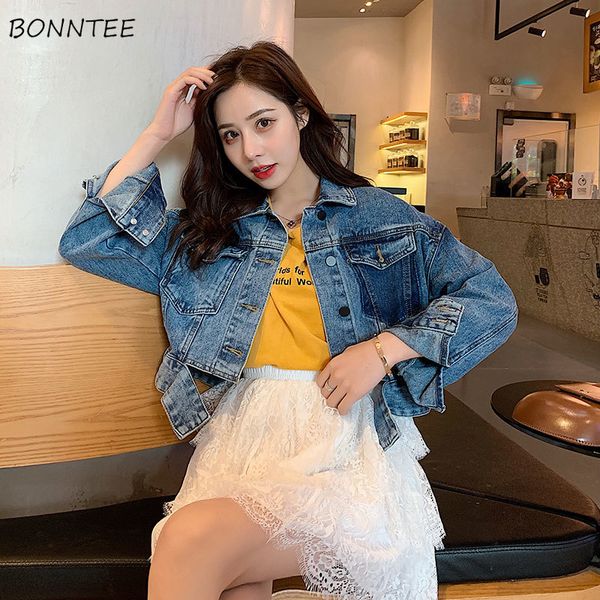 jackets women elegant fashion single breasted casual daily womens clothing korean style denim spring chic all-match, Black;brown
jackets women elegant fashion single breasted casual daily womens clothing korean style denim spring chic all-match, Black;brown