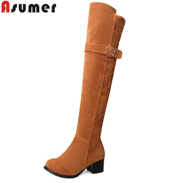 asumer big size 34-43 fashion over the knee boots round toe zip autumn winter boots square heels autumn winter 2020 new, Black
asumer big size 34-43 fashion over the knee boots round toe zip autumn winter boots square heels autumn winter 2020 new, Black