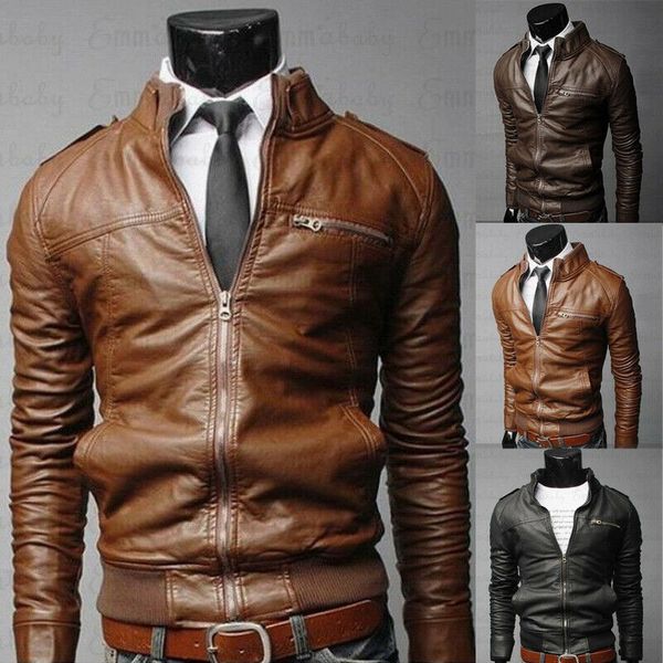 men cool bomber jackets men jacket winter collar slim fit motorcycle leather jacket coat outwear streetwear plus size m-3xl, Black;brown
men cool bomber jackets men jacket winter collar slim fit motorcycle leather jacket coat outwear streetwear plus size m-3xl, Black;brown