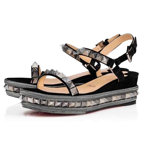 summer sandals cataclou 60mm spiked genuine leather wedge spikes luxuious design lady women red bottom shoes comfortable party dress wedding, Black
summer sandals cataclou 60mm spiked genuine leather wedge spikes luxuious design lady women red bottom shoes comfortable party dress wedding, Black