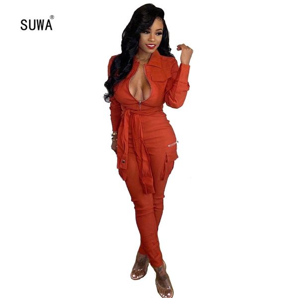 fashion women's work tooling solid color tie waist jumpsuit classic cool high street long sleeve rompers bodycon jumpsuit, Black;white
fashion women's work tooling solid color tie waist jumpsuit classic cool high street long sleeve rompers bodycon jumpsuit, Black;white