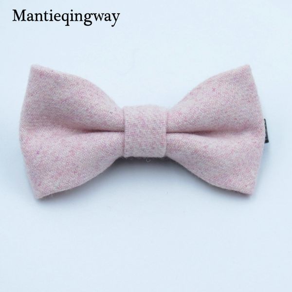 

mantieqingway wool bow ties for baby suits cravat cotton kids bowtie wedding party bowknots adjustable skinny gravatas bowties, Black;gray