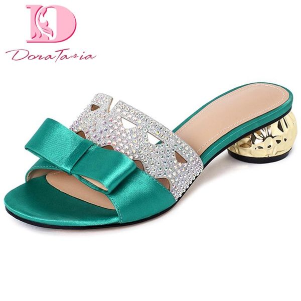 doratasia 2020 dorpship fashion silk bow tie slipper mules chunky heels summer women's shoes sandals, Black
doratasia 2020 dorpship fashion silk bow tie slipper mules chunky heels summer women's shoes sandals, Black